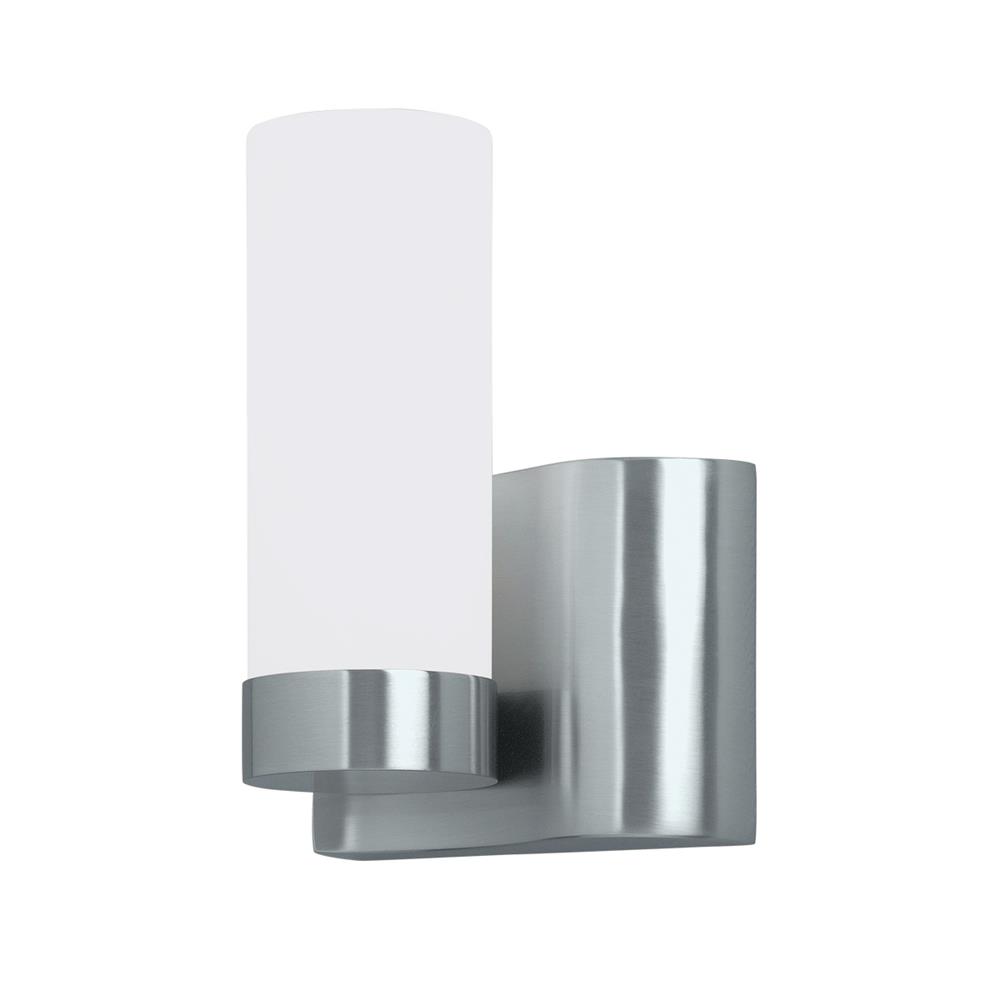 Norwell Lighting 8900-BN-SO Wave Wall Sconce in Brushed Nickel (Shiny Opal Shade)