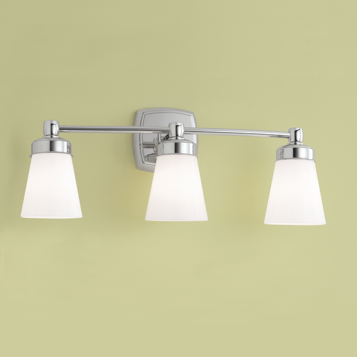 Norwell Lighting 8933-CH-SO Soft Square Wall Sconce in Chrome (Shiny Opal Shade)