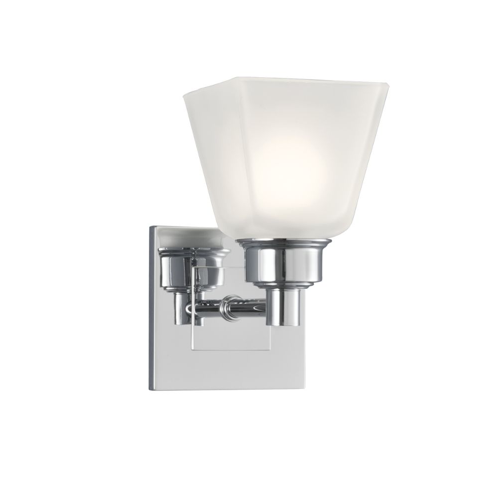 Norwell Lighting 9635-CH-SQ Matthew Sconce Wall Sconce in Chrome (Square Shade)