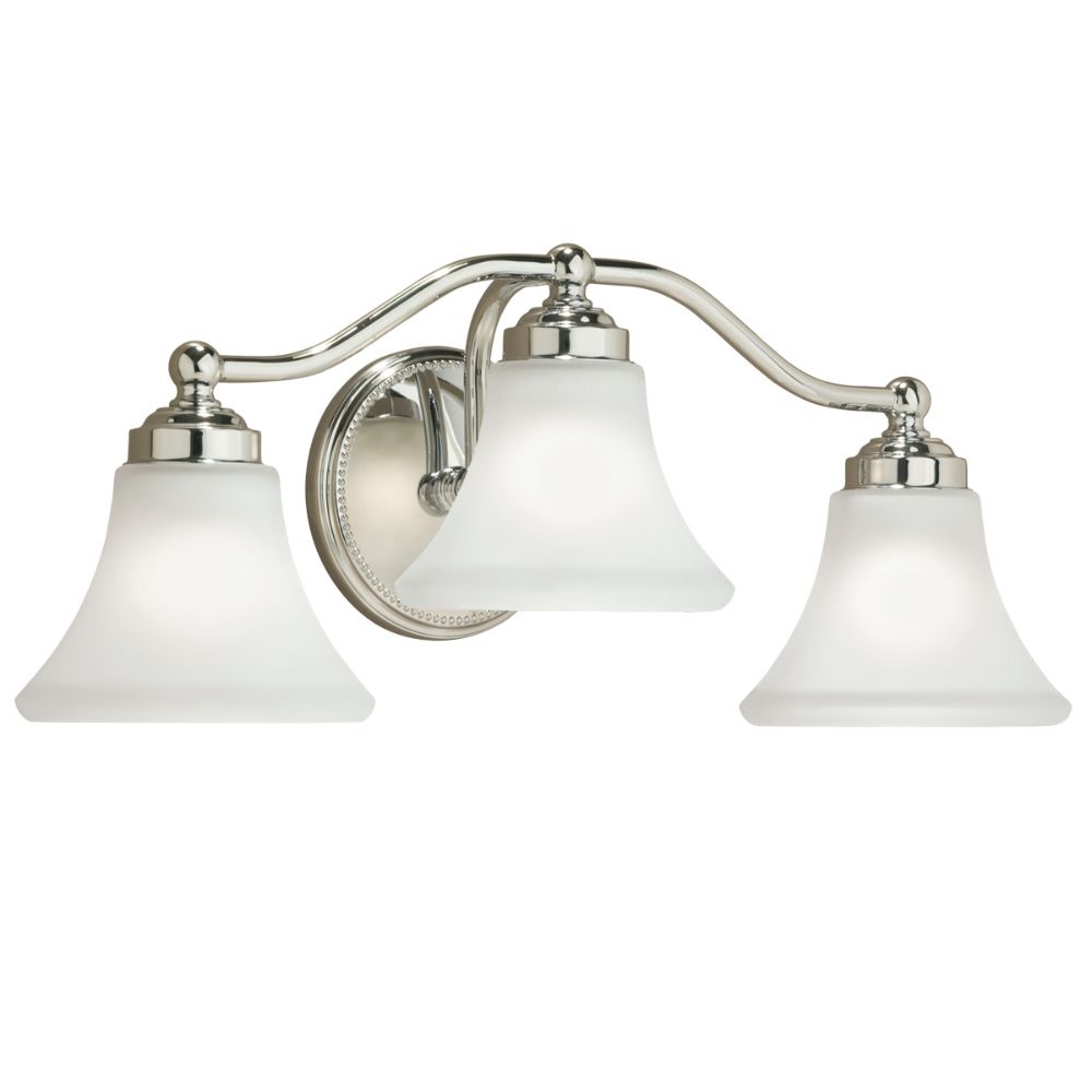 Norwell Lighting 9663-CH-FL Soleil Wall Sconce in Chrome (Flare Shade)
