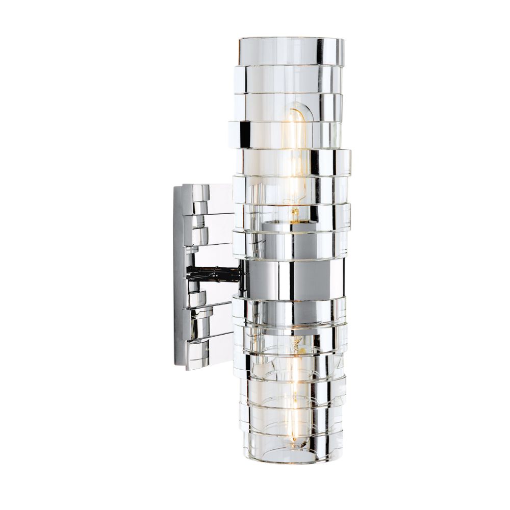 Norwell Lighting 9765-CH-IC Murano Sconce in Chrome