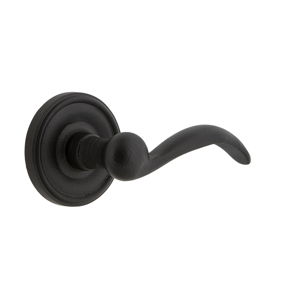 Ageless Iron LOCTIN Ageless Iron Loch Rosette Privacy with Tine Lever in Black Iron