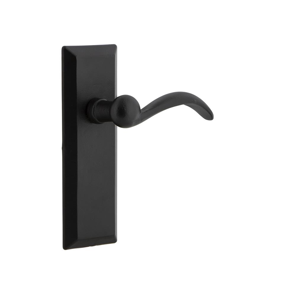 Ageless Iron KEPTIN Ageless Iron Keep Plate Privacy with Tine Lever in Black Iron