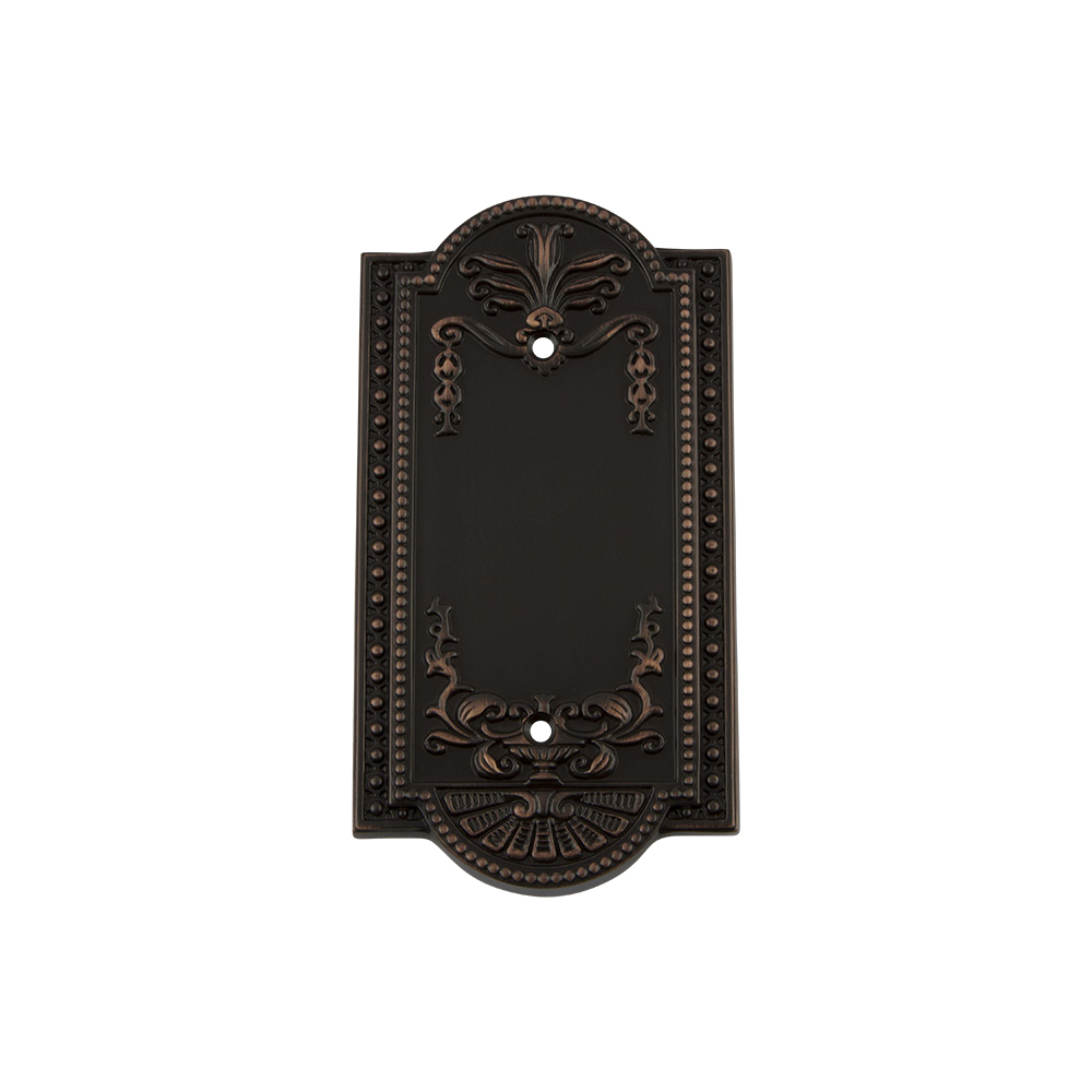 Nostalgic Warehouse MEASWPLTB Meadows Switch Plate with Blank Cover in Timeless Bronze