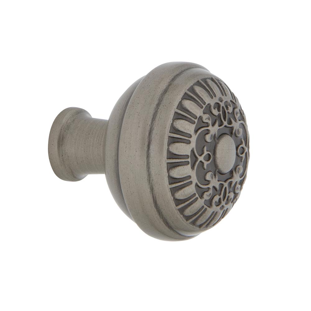 Nostalgic Warehouse 756097 Egg And Dart Brass 1 3/8" Cabinet Knob in Antique Pewter