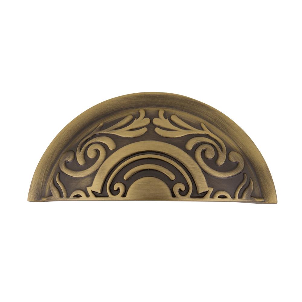 Nostalgic Warehouse 761698 Cup Pull Victorian in Antique Brass