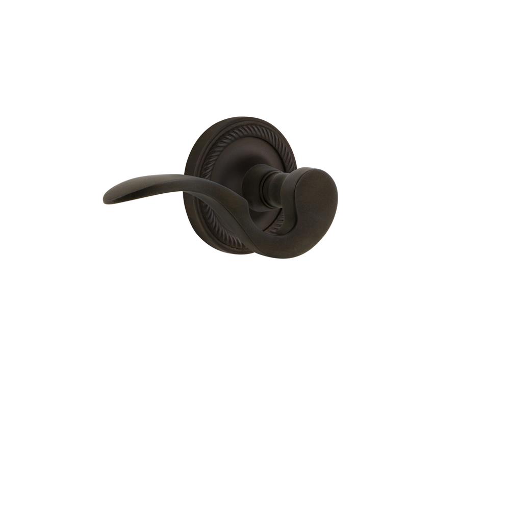 Nostalgic Warehouse ROPMAN Rope Rose Passage Manor Lever in Oil Rubbed Bronze