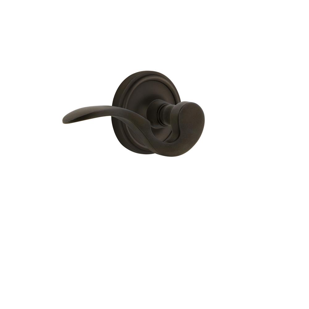 Nostalgic Warehouse CLAMAN Classic Rose Single Dummy Manor Lever in Oil Rubbed Bronze