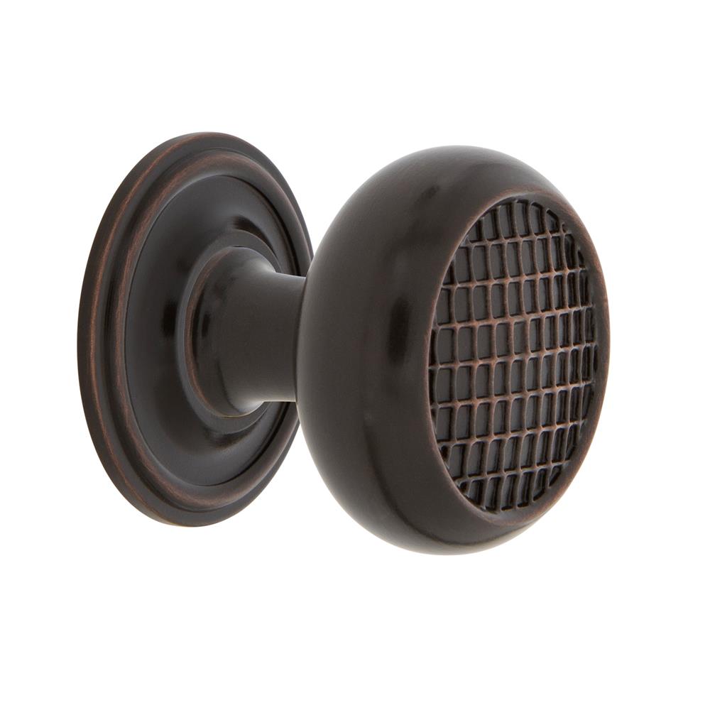 Nostalgic Warehouse 769447 Craftsman Brass 1 3/8" Cabinet Knob with Classic Rose in Timeless Bronze