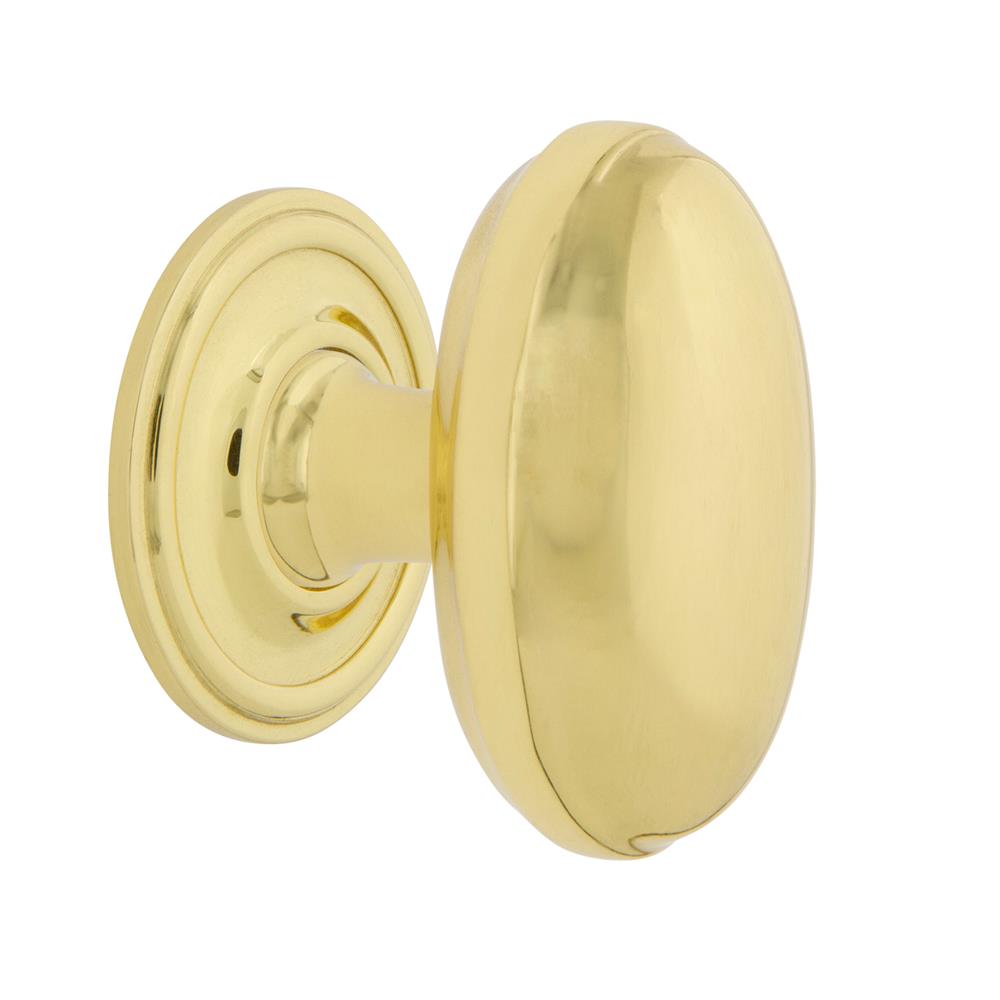 Nostalgic Warehouse 769495 Homestead Brass 1 3/4" Cabinet Knob with Classic Rose in Unlacquered Brass