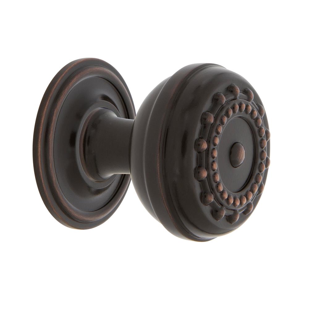 Nostalgic Warehouse 769519 Meadows Brass 1 3/8" Cabinet Knob with Classic Rose in Timeless Bronze