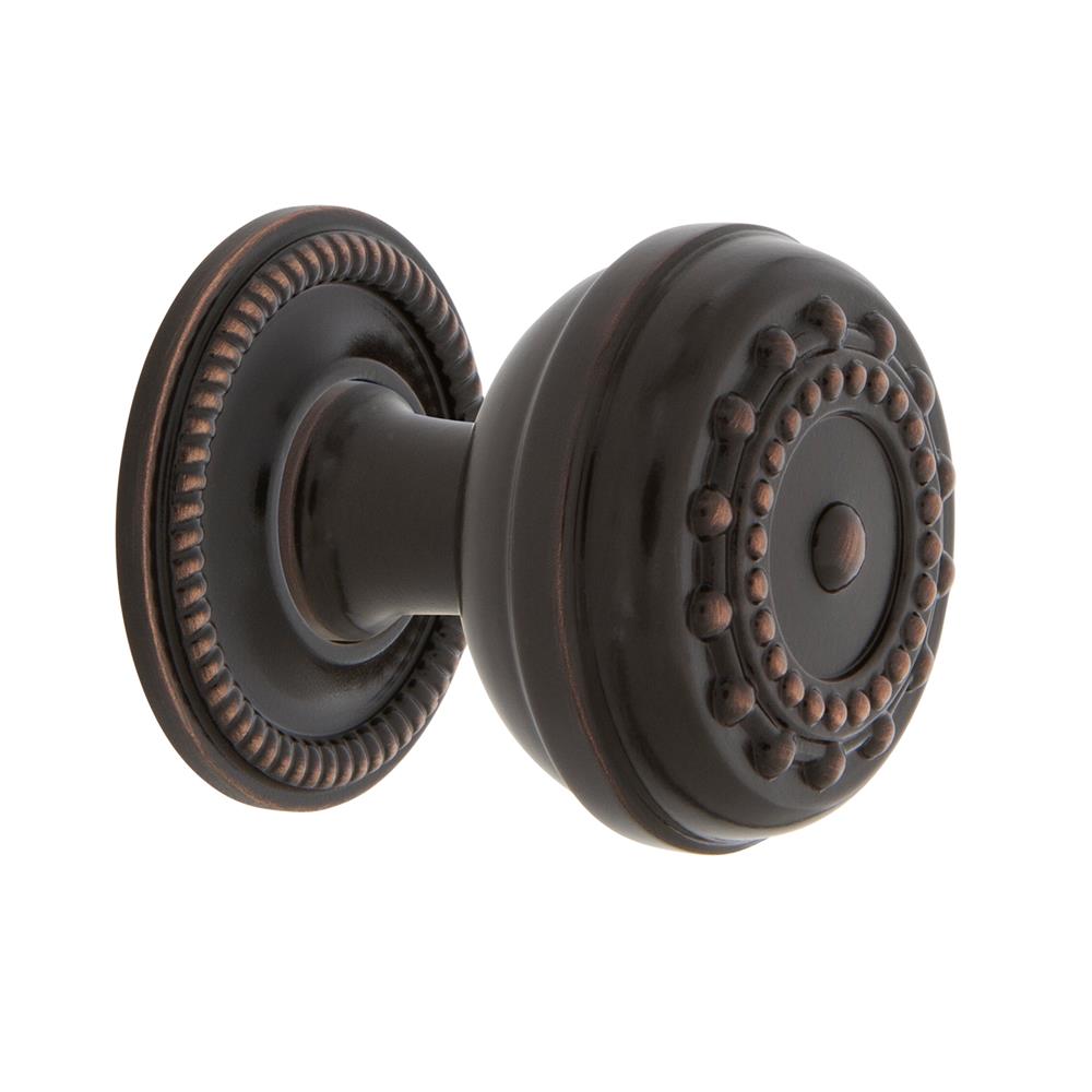 Nostalgic Warehouse 769528 Meadows Brass 1 3/8" Cabinet Knob with Rope Rose in Timeless Bronze