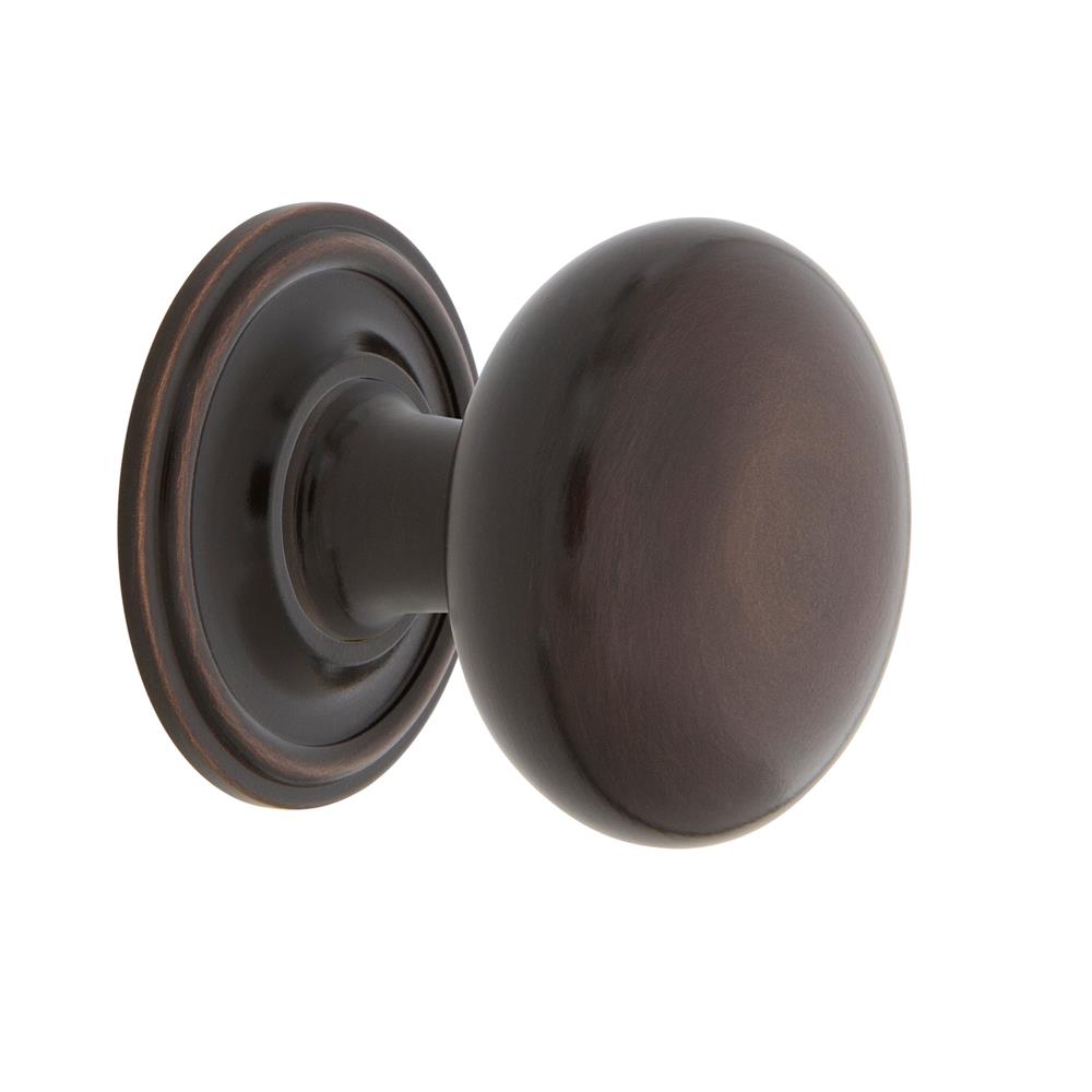 Nostalgic Warehouse 769556 New York Brass 1 3/8" Cabinet Knob with Classic Rose in Timeless Bronze