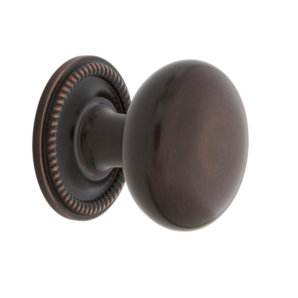 Nostalgic Warehouse 769565 New York Brass 1 3/8" Cabinet Knob with Rope Rose in Timeless Bronze