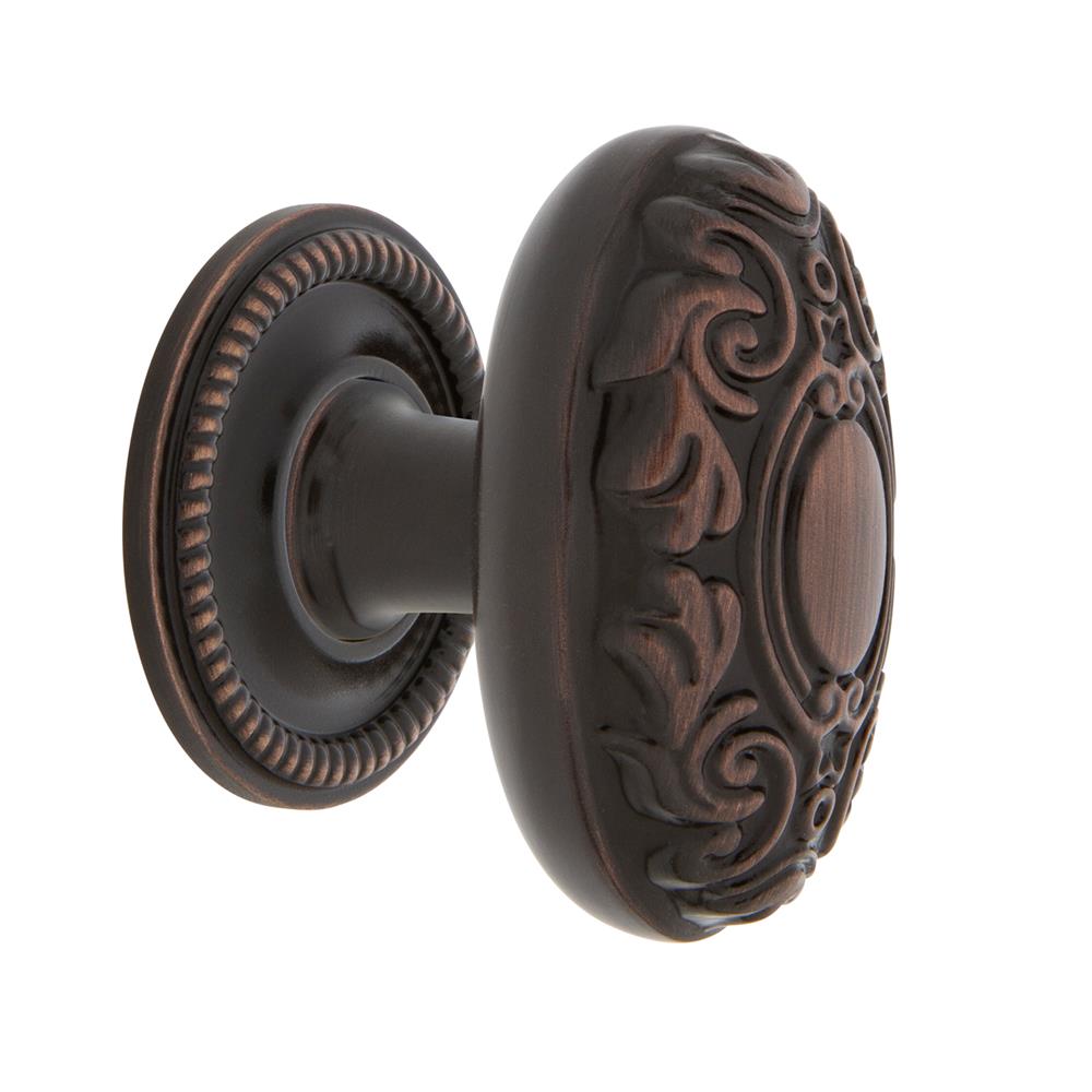 Nostalgic Warehouse 769579 Victorian Brass 1 3/4" Cabinet Knob with Rope Rose in Timeless Bronze