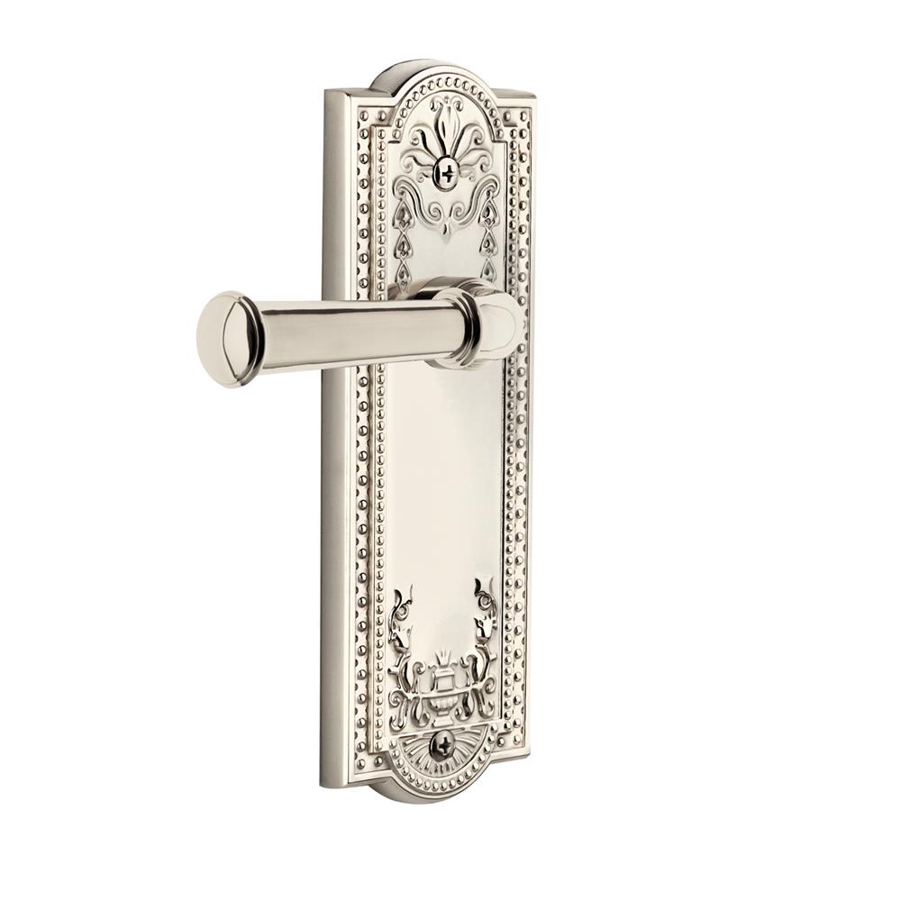 Grandeur by Nostalgic Warehouse PARGEO Grandeur Parthenon Plate Dummy with Georgetown Lever in Polished Nickel