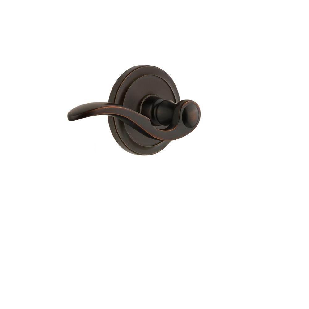 Grandeur by Nostalgic Warehouse CIRBEL Grandeur Circulaire Rosette Passage with Bellagio Lever in Timeless Bronze