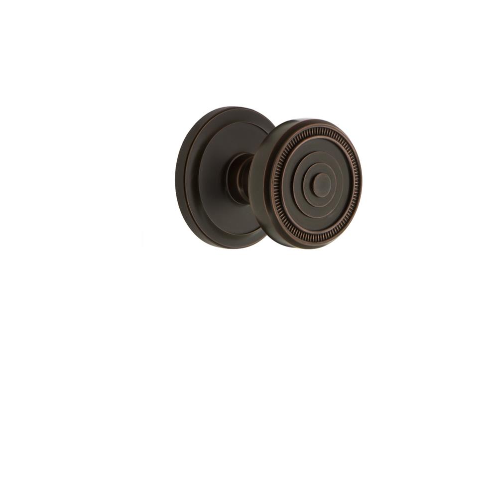 Grandeur by Nostalgic Warehouse CIRSOL Grandeur Circulaire Rosette Passage with Soleil Knob in Timeless Bronze