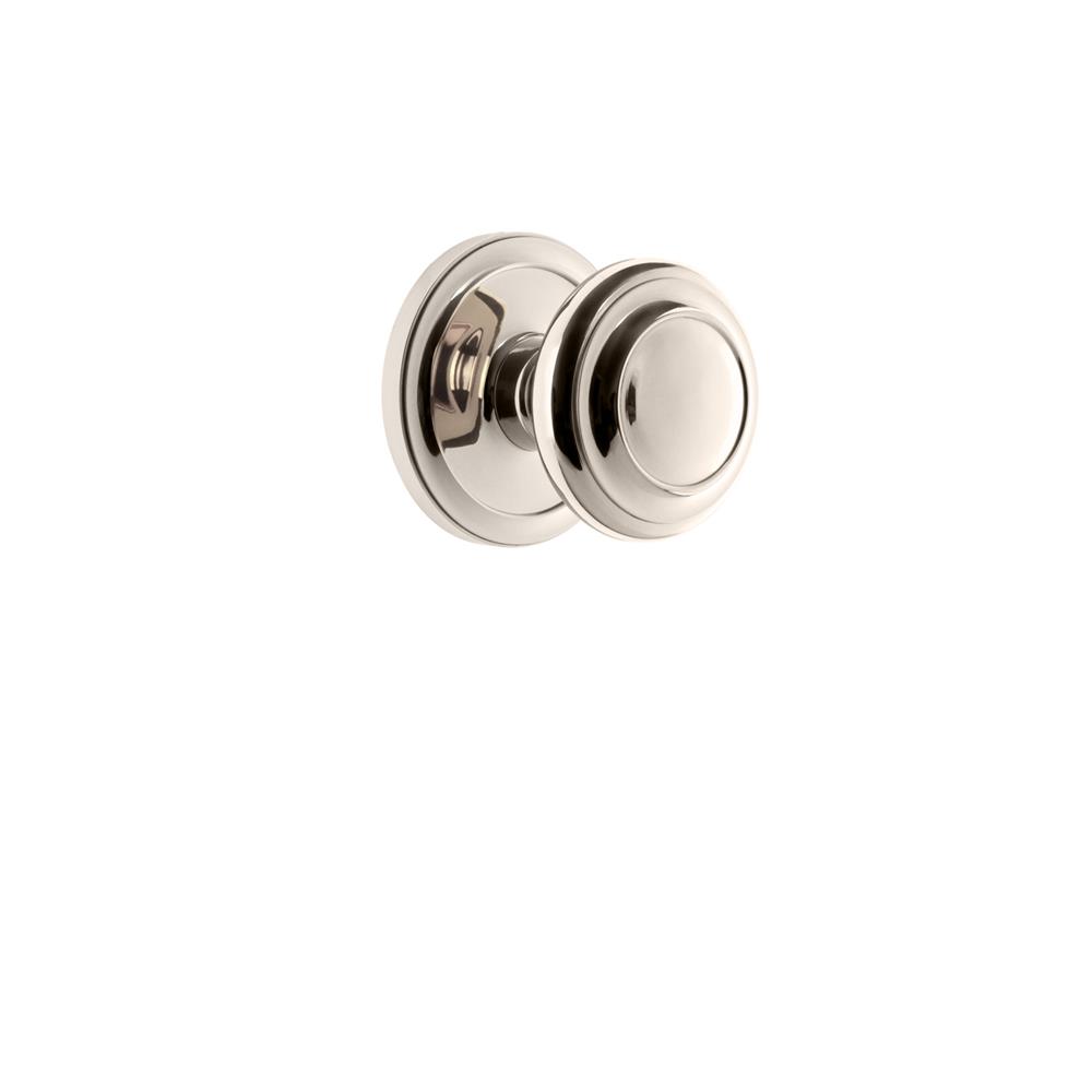 Grandeur by Nostalgic Warehouse CIRCIR Grandeur Circulaire Rosette Dummy with Circulaire Knob in Polished Nickel