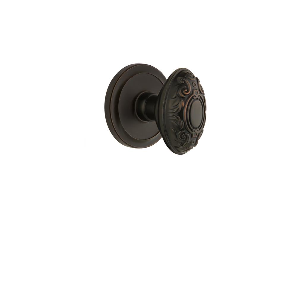 Grandeur by Nostalgic Warehouse CIRGVC Grandeur Circulaire Rosette Double Dummy with Grande Victorian Knob in Timeless Bronze