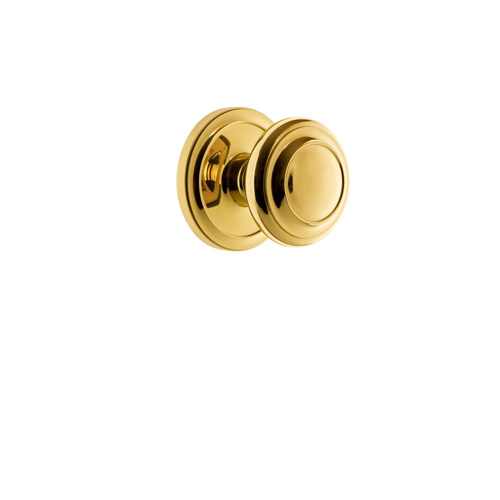 Grandeur by Nostalgic Warehouse CIRCIR Grandeur Circulaire Rosette Double Dummy with Circulaire Knob in Lifetime Brass