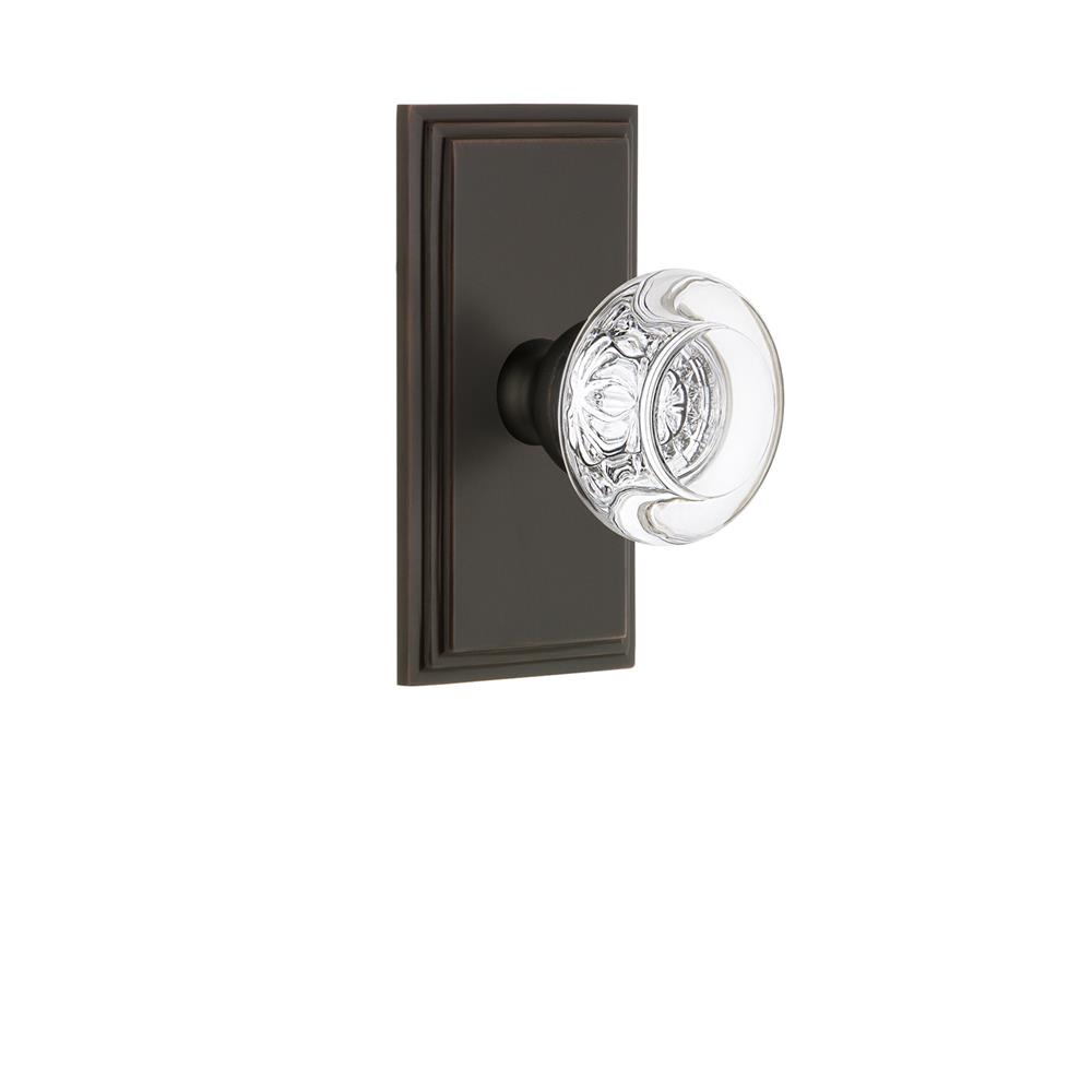 Grandeur by Nostalgic Warehouse CARBOR Grandeur Carre Plate Passage with Bordeaux Crystal Knob in Timeless Bronze