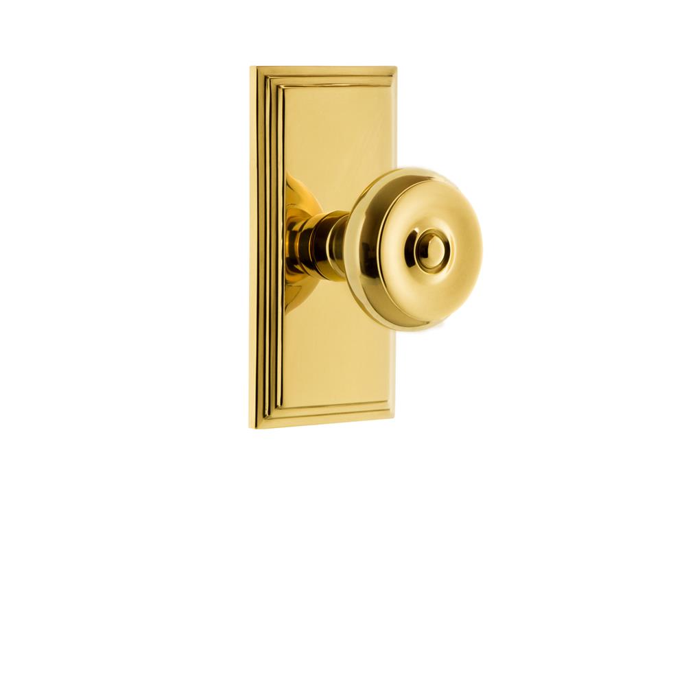 Grandeur by Nostalgic Warehouse CARBOU Grandeur Carre Plate Dummy with Bouton Knob in Lifetime Brass