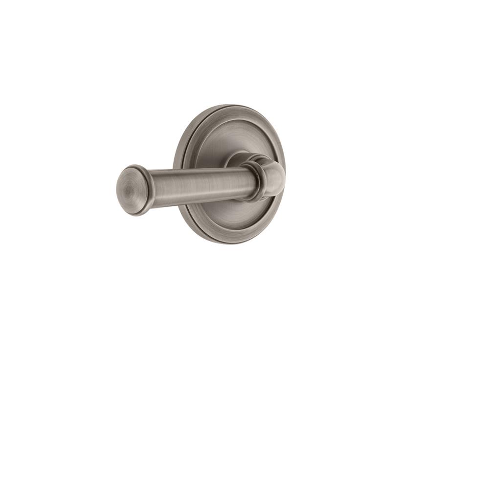 Grandeur by Nostalgic Warehouse CIRGEO Grandeur Circulaire Rosette Passage with Georgetown Lever in Antique Pewter