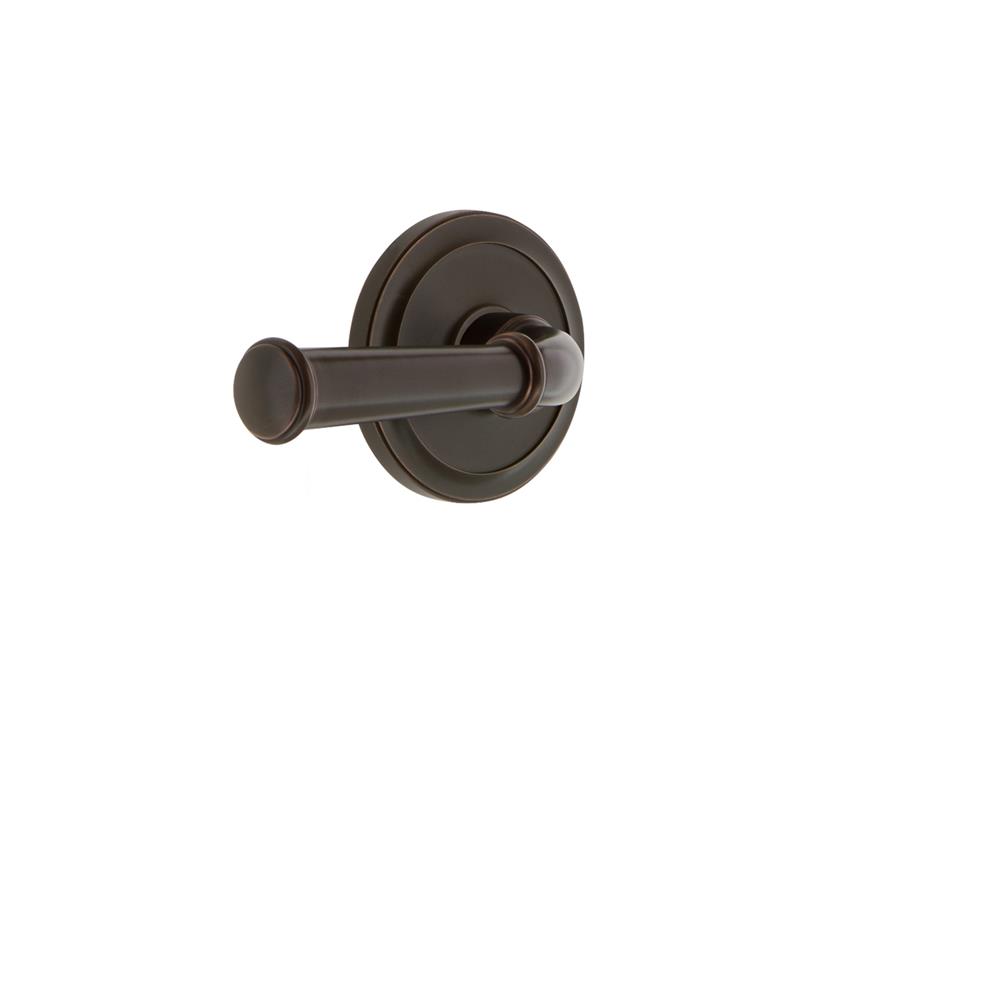 Grandeur by Nostalgic Warehouse CIRGEO Grandeur Circulaire Rosette Passage with Georgetown Lever in Timeless Bronze