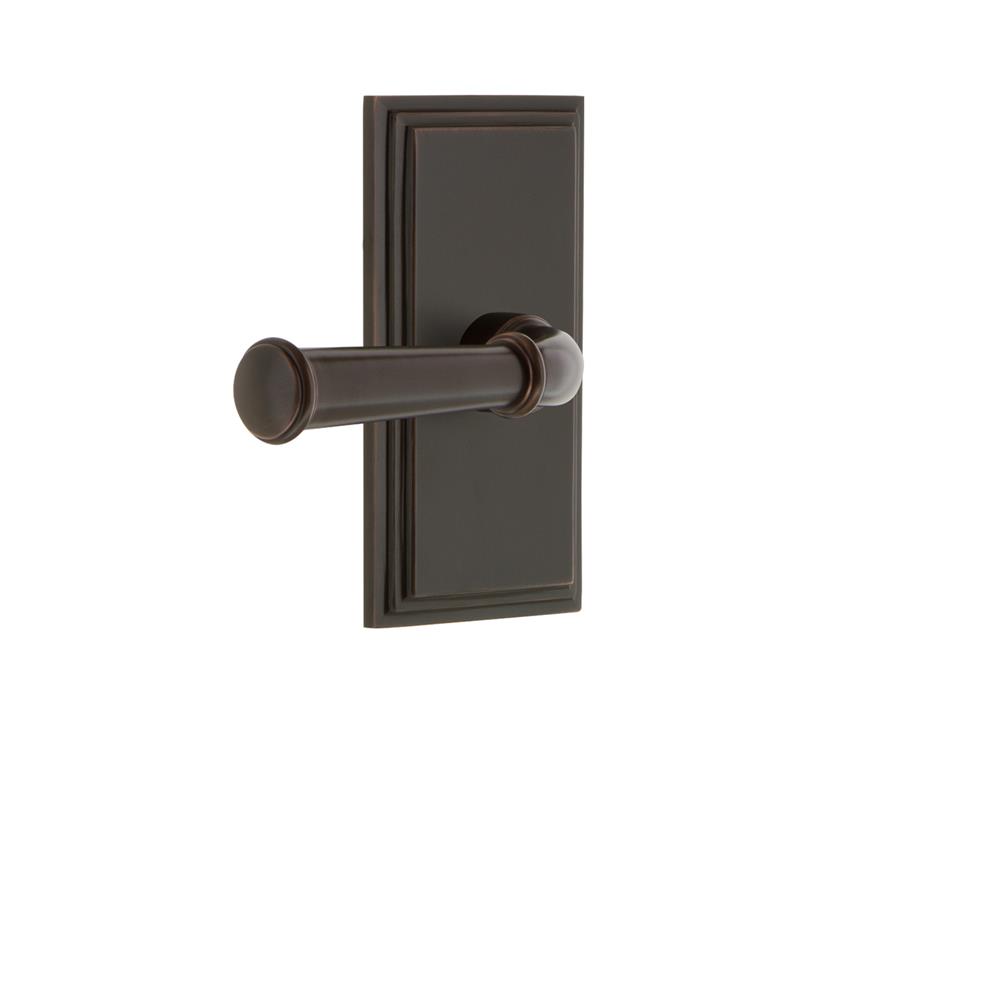 Grandeur by Nostalgic Warehouse CARGEO Grandeur Carre Plate Passage with Georgetown Lever in Timeless Bronze