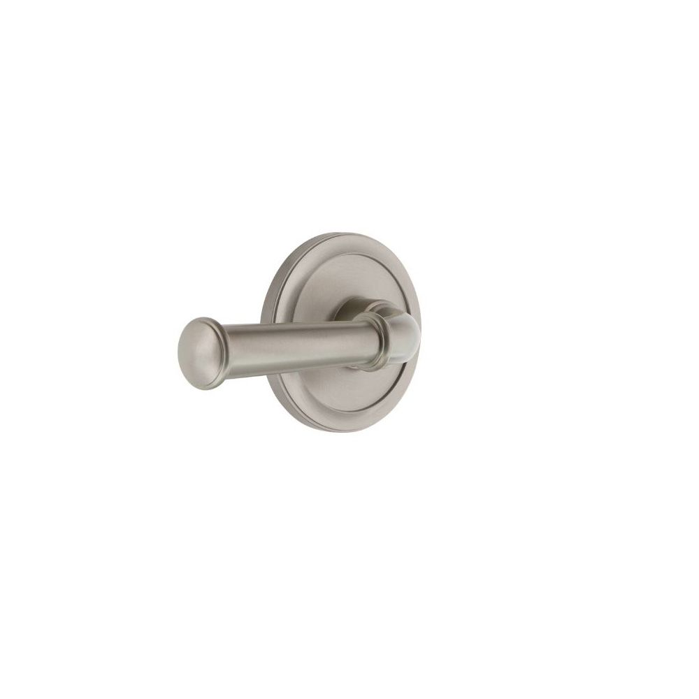 Grandeur by Nostalgic Warehouse CIRGEO Circulaire Rosette Passage with Georgetown Lever in Satin Nickel