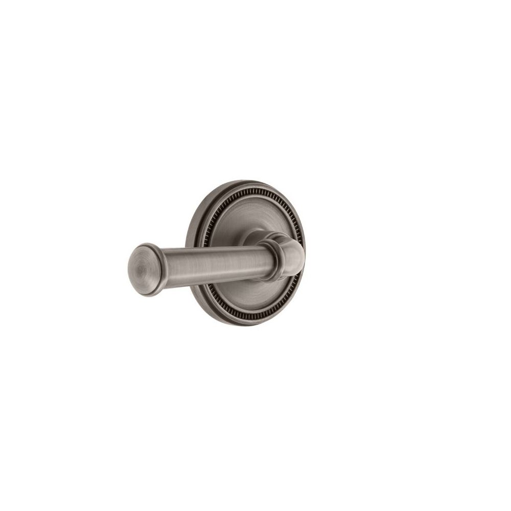 Grandeur by Nostalgic Warehouse SOLGEO Soleil Rosette Privacy Georgetown Lever in Antique Pewter