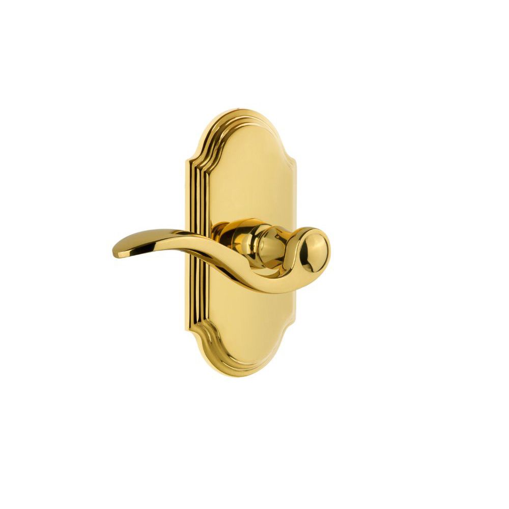 Grandeur by Nostalgic Warehouse ARCBEL Arc Tall Plate Double Dummy with Bellagio Lever in Lifetime Brass
