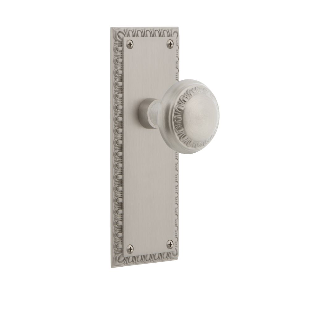 Nostalgic Warehouse AEDAED Nostalgic Warehouse Neoclassical Plate Privacy with Neoclassical Knob in Satin Nickel