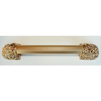Notting Hill NHO-500-AB-14F Acanthus Antique Brass/Fluted Bar 