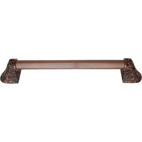 Notting Hill NHO-502-AB-14F Florid Leaves Antique Brass/Fluted Bar