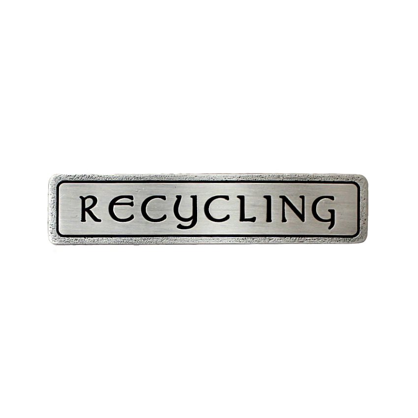Notting Hill NHP-312-AP "RECYCLING" Pull Antique Pewter (Horizontal)