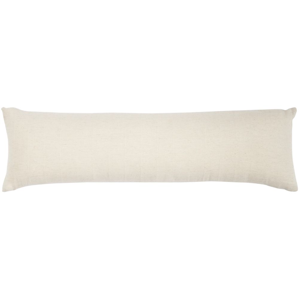 Nourison VJ211 Life Styles Woven Cotton Grid Beige Throw Pillows