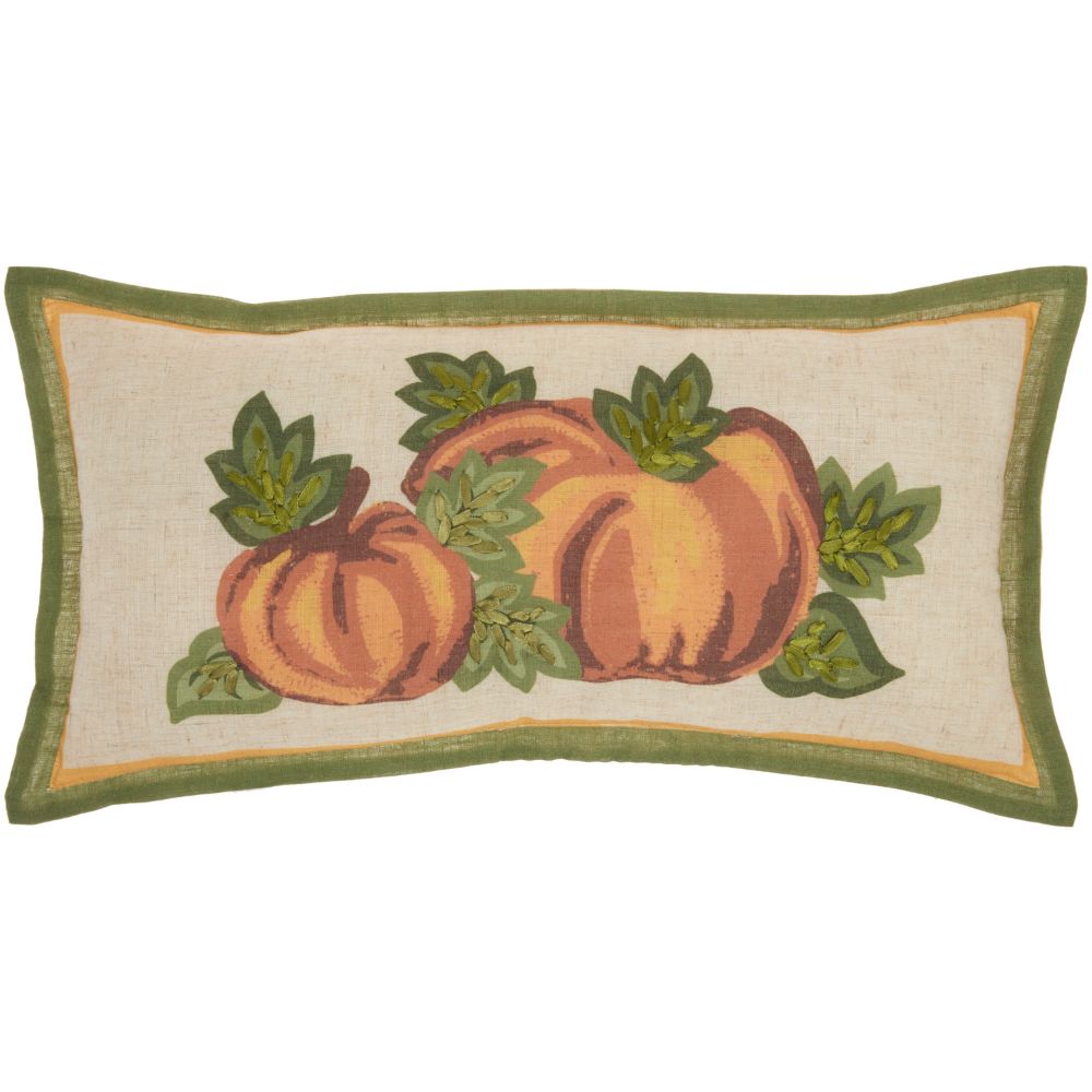 Nourison 0798019077693 Holiday Pillows Pumpkins Natural Throw Pillows