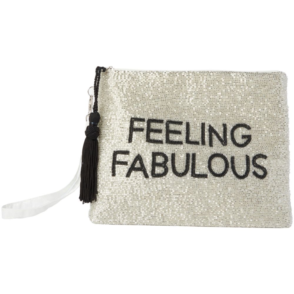 Nourison 0798019079550 Handbags & Crossbody Feeling Fabulous Silver Handbags