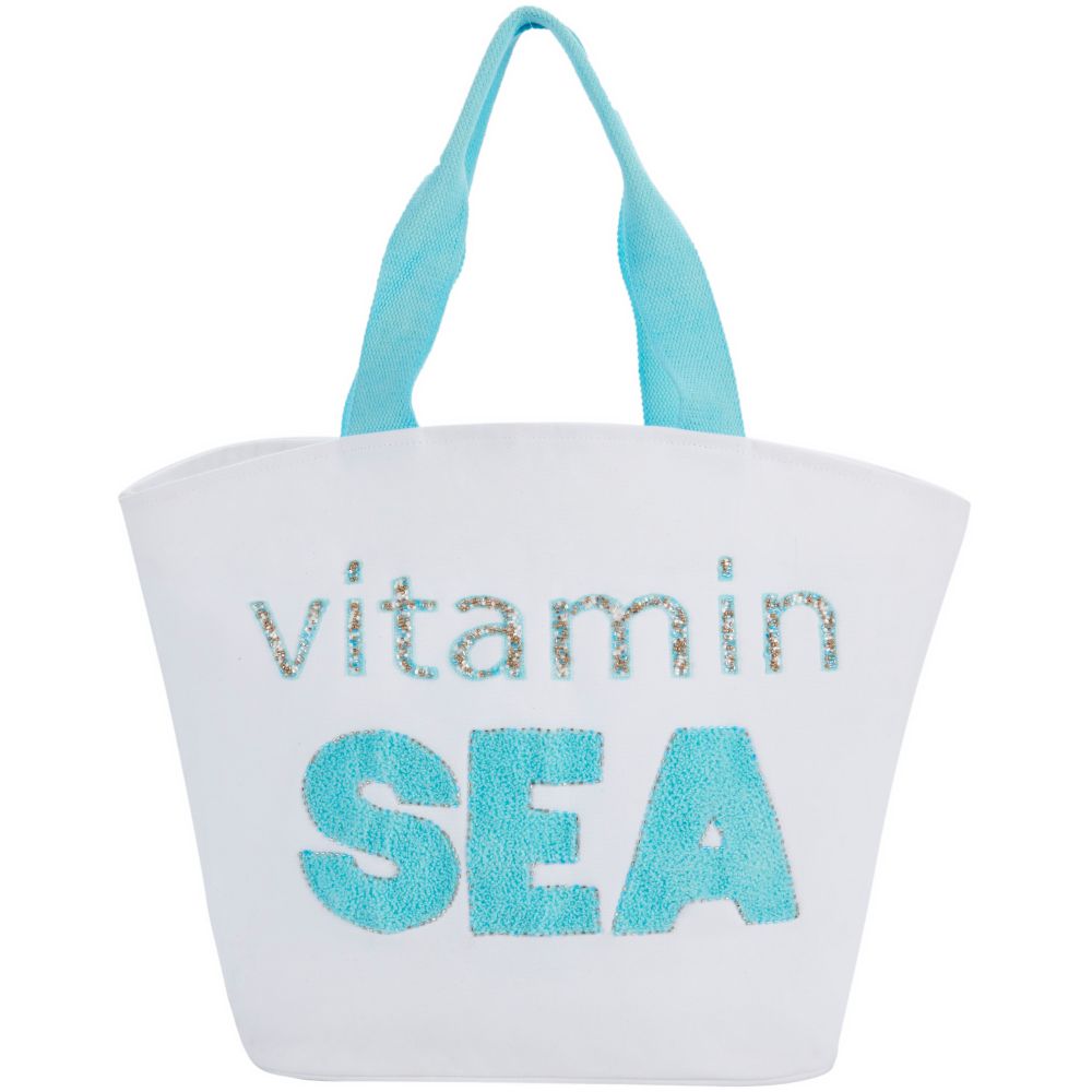 Nourison 0798019082802 Handbags & Crossbody Vitamin Sea Beach Tote Bag White Handbags