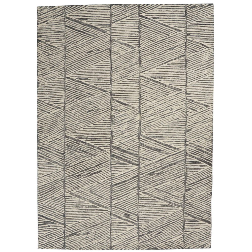 Nourison VAI01 Vail Area Rug - 7 ft. 9 in. X 9 ft. 9 in. in Grey/White