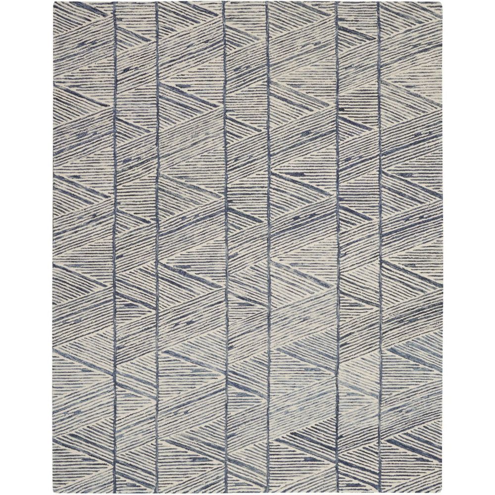 Nourison VAI01 Vail Area Rug - 8 ft. 3 in. X 11 ft. 6 in. in White Blue