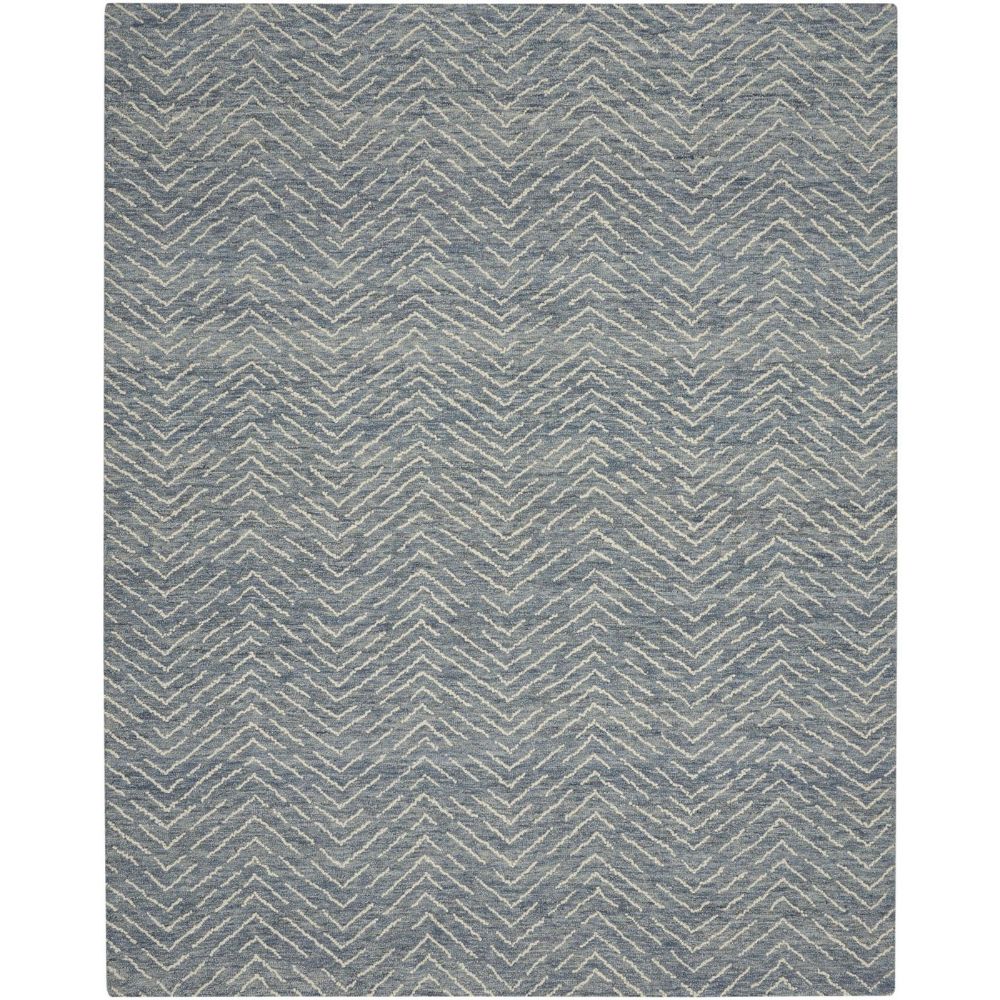 Nourison VAI02 Vail Area Rug - 8 ft. 3 in. X 11 ft. 6 in. in Indigo/Ivory