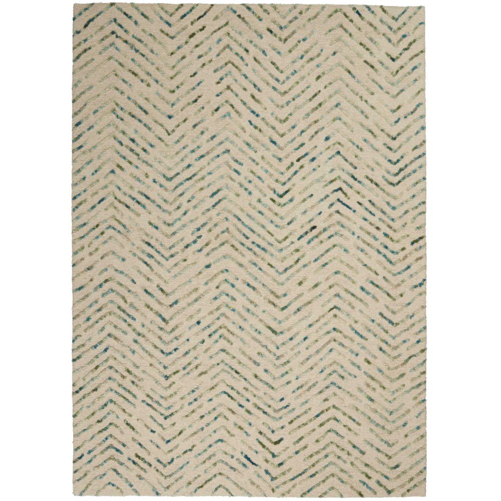 Nourison VAI02 Vail Area Rug - 7 ft. 9 in. X 9 ft. 9 in. in Iv/Green