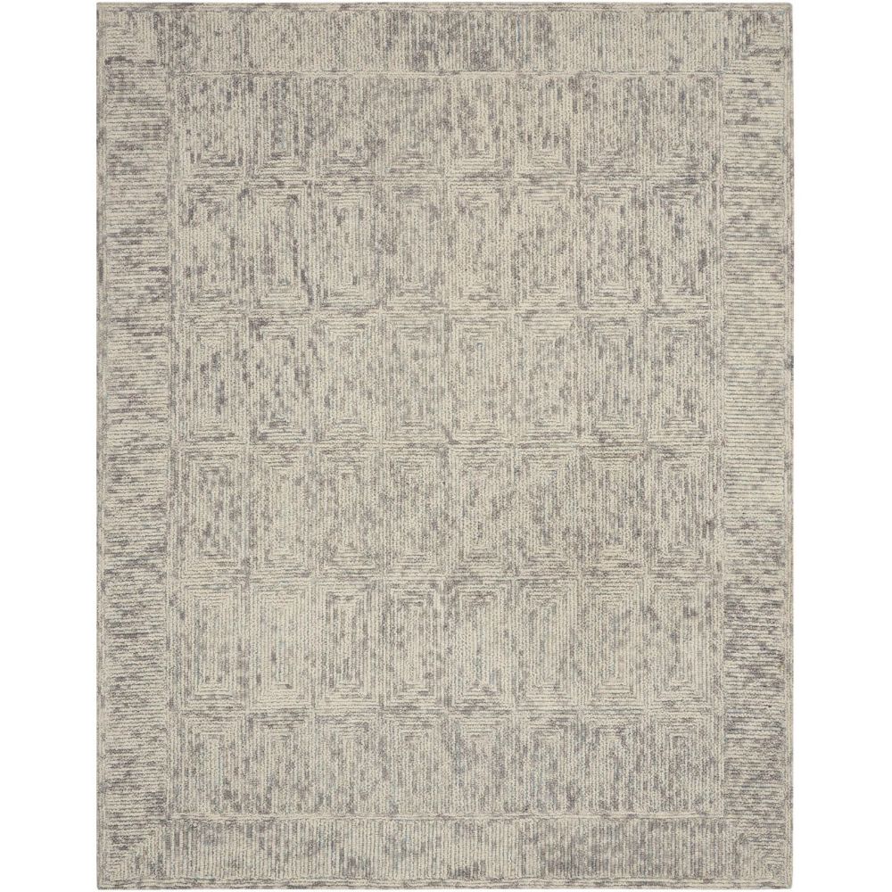 Nourison VAI04 Vail Area Rug - 8 ft. 3 in. X 11 ft. 6 in. in Ivory/Grey/Teal