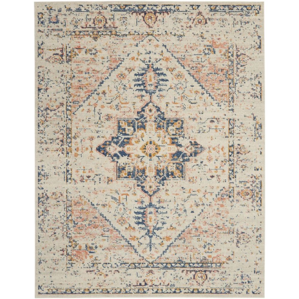 Nourison TRA06 Tranquil Area Rug - 8 ft. X 10 ft. in Ivory/Multicolor