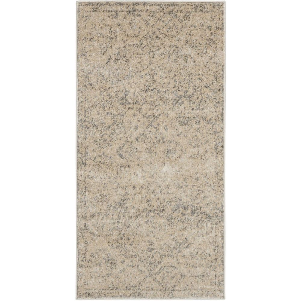 Nourison TRA13 Tranquil Area Rug - 2 ft. X 4 ft. in Beige/Grey