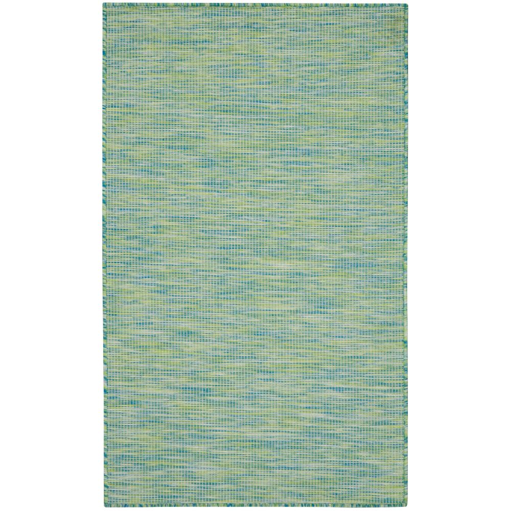 Nourison POS01 Positano Area Rug - 3 ft. X 5 ft. in Blue Green