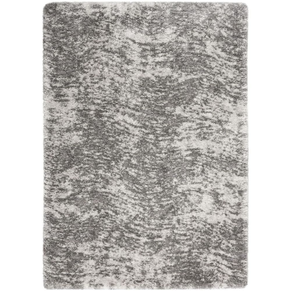 Nourison LXR04 Luxurious Shag Area Rug - 4 ft. X 6 ft. in Charcoal Grey